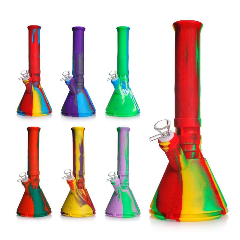12.5 Multicolor Silicone Beaker -Assorted Colors 12.5 Multicolor Silicone Beaker -Assorted Colors