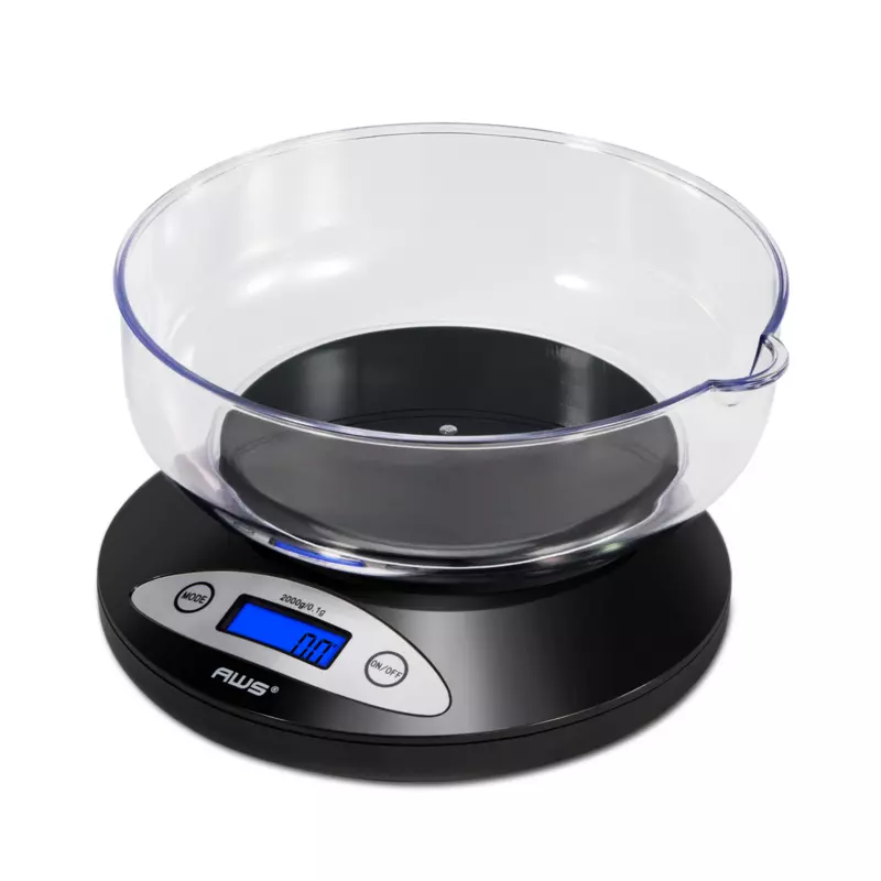 AWS Scale 2000G X 0.1G - 2K Bowl - Black AWS Scale 2000G X 0.1G - 2K Bowl - Black
