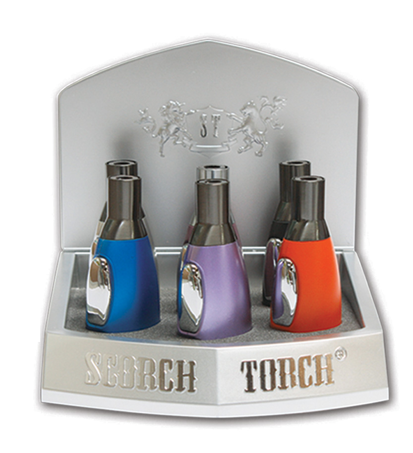 Scorch - Single Torch Easy Grip Straight Metal Soldering Torch - 6CT Display (61312-Colors)