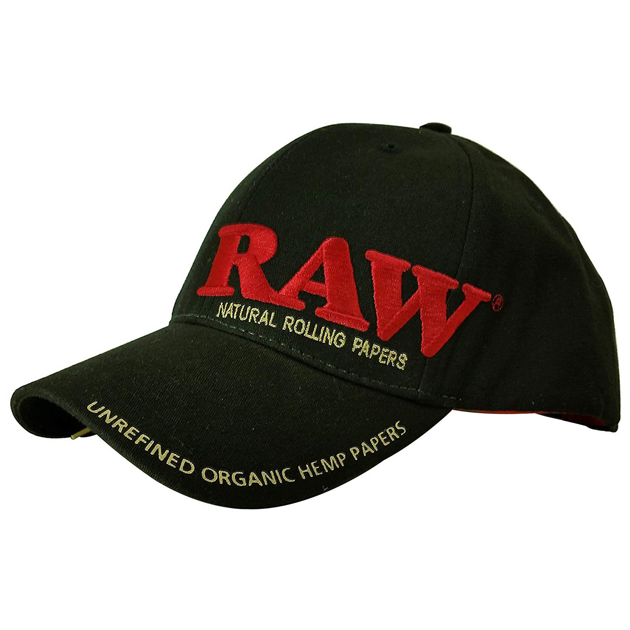 RAW® - Poker Hat Black Curved Bill Adjustable Structured Hat RAW® - Poker Hat Black Curved Bill Adjustable Structured Hat