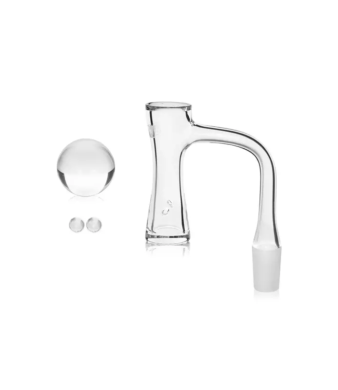 GRAV® 14mm 90° Quartz Hourglass Banger Set GRAV® 14mm 90° Quartz Hourglass Banger Set