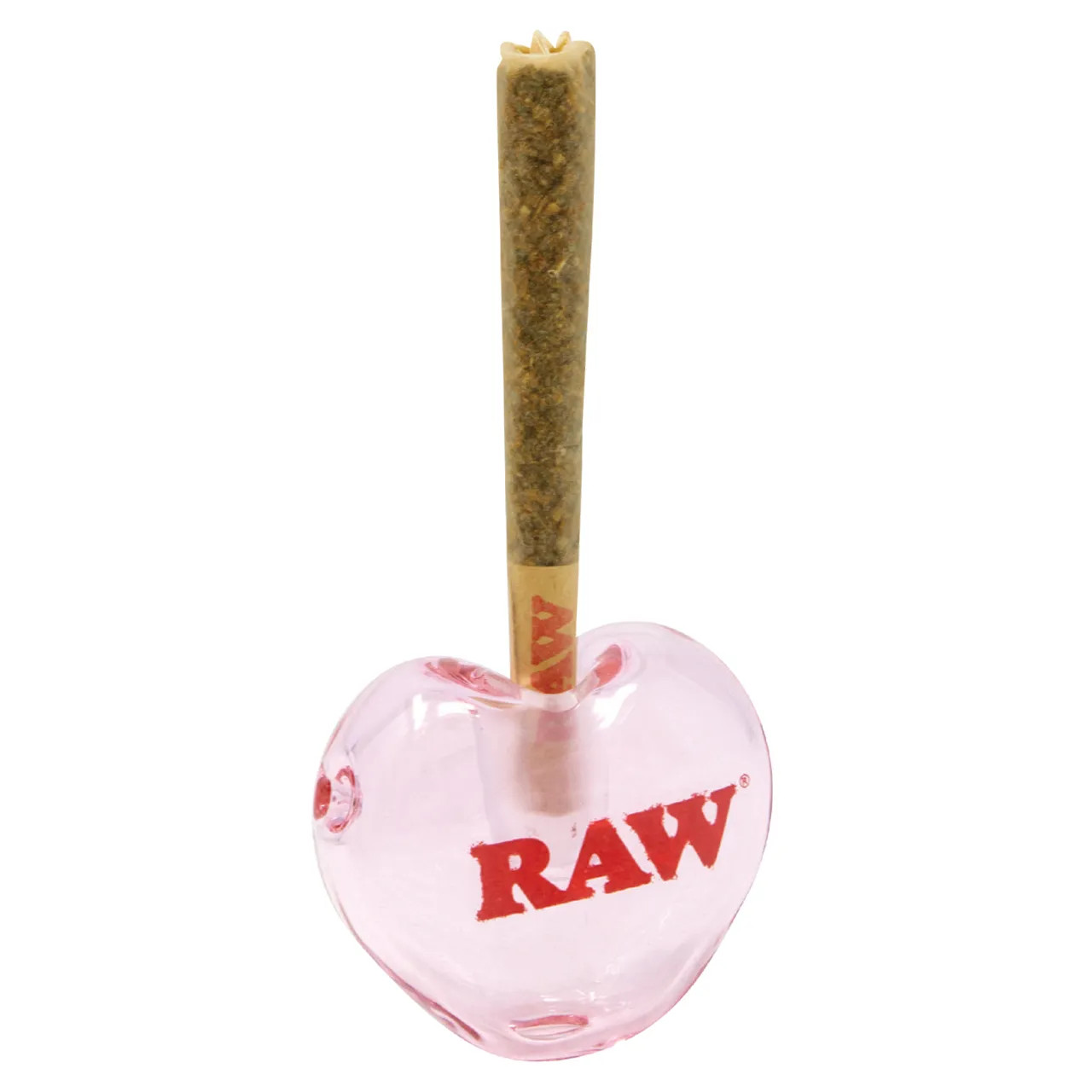 RAW® RAW LIMITED EDITION ROSE HEART GLASS CONE HOLDER RAW® RAW LIMITED EDITION ROSE HEART GLASS CONE HOLDER