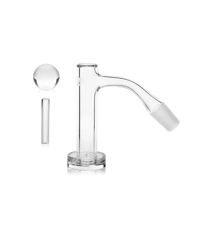 GRAV® 14mm 45° Quartz Control Tower Banger Set GRAV® 14mm 45° Quartz Control Tower Banger Set
