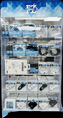 FZ Sonic LED Phone Accessories Display 120Ct