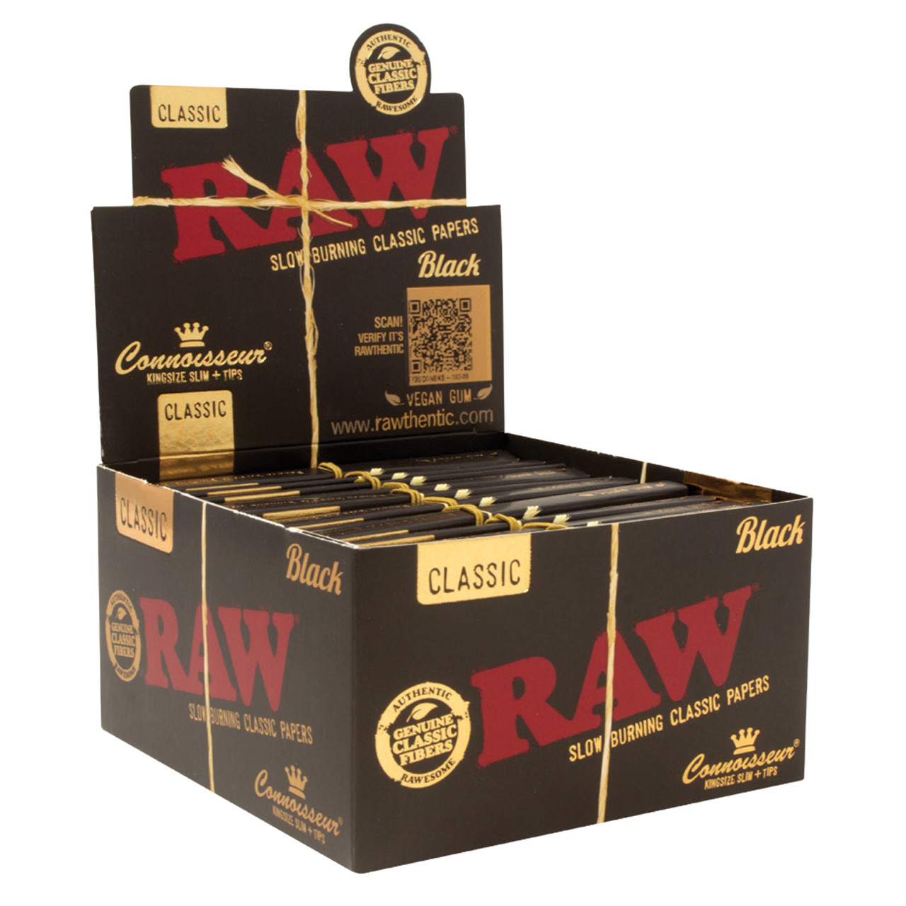RAW® - Black Connoisseur Rolling Papers King Size Slim (32ct) RAW® - Black Connoisseur Rolling Papers King Size Slim (32ct)