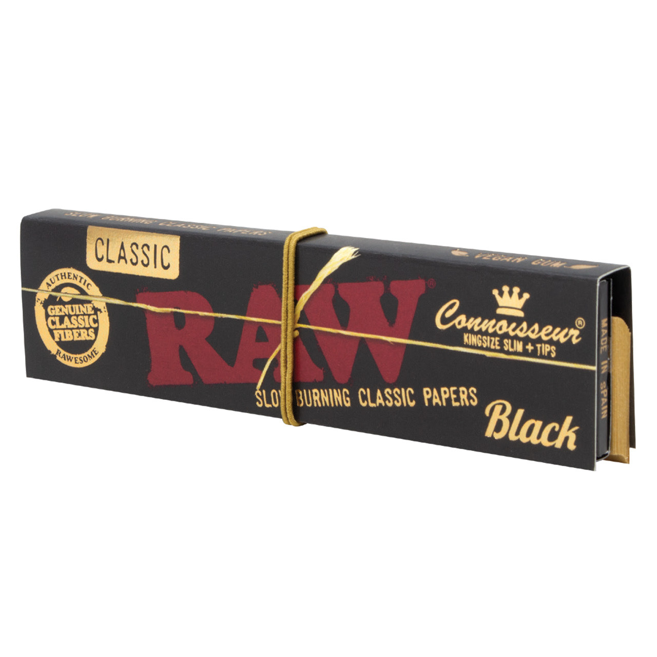 RAW® - Black Connoisseur Rolling Papers King Size Slim (32ct) RAW® - Black Connoisseur Rolling Papers King Size Slim (32ct)