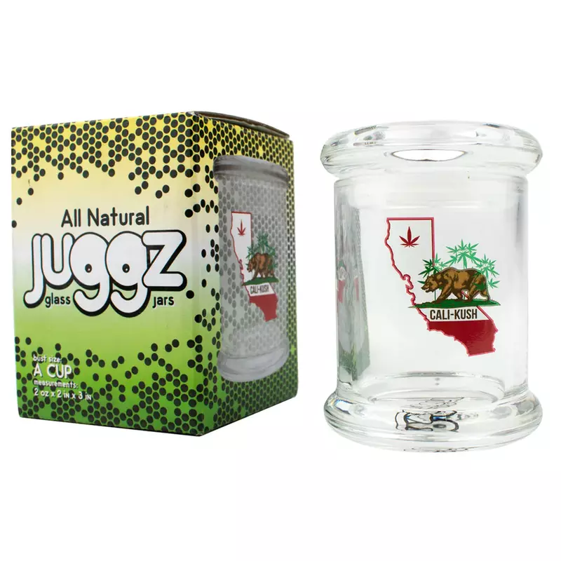 Stokes Juggz Stash Jars 2oz - Cali Kush Stokes Juggz Stash Jars 2oz - Cali Kush
