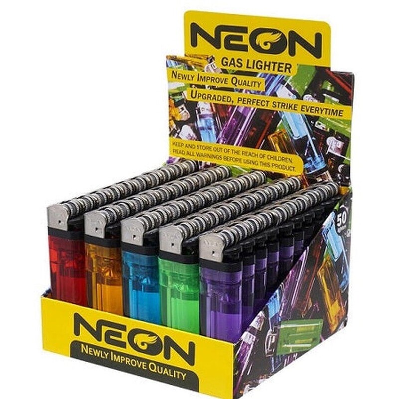 Neon Clear Lighter - 50ct Neon Clear Lighter - 50ct